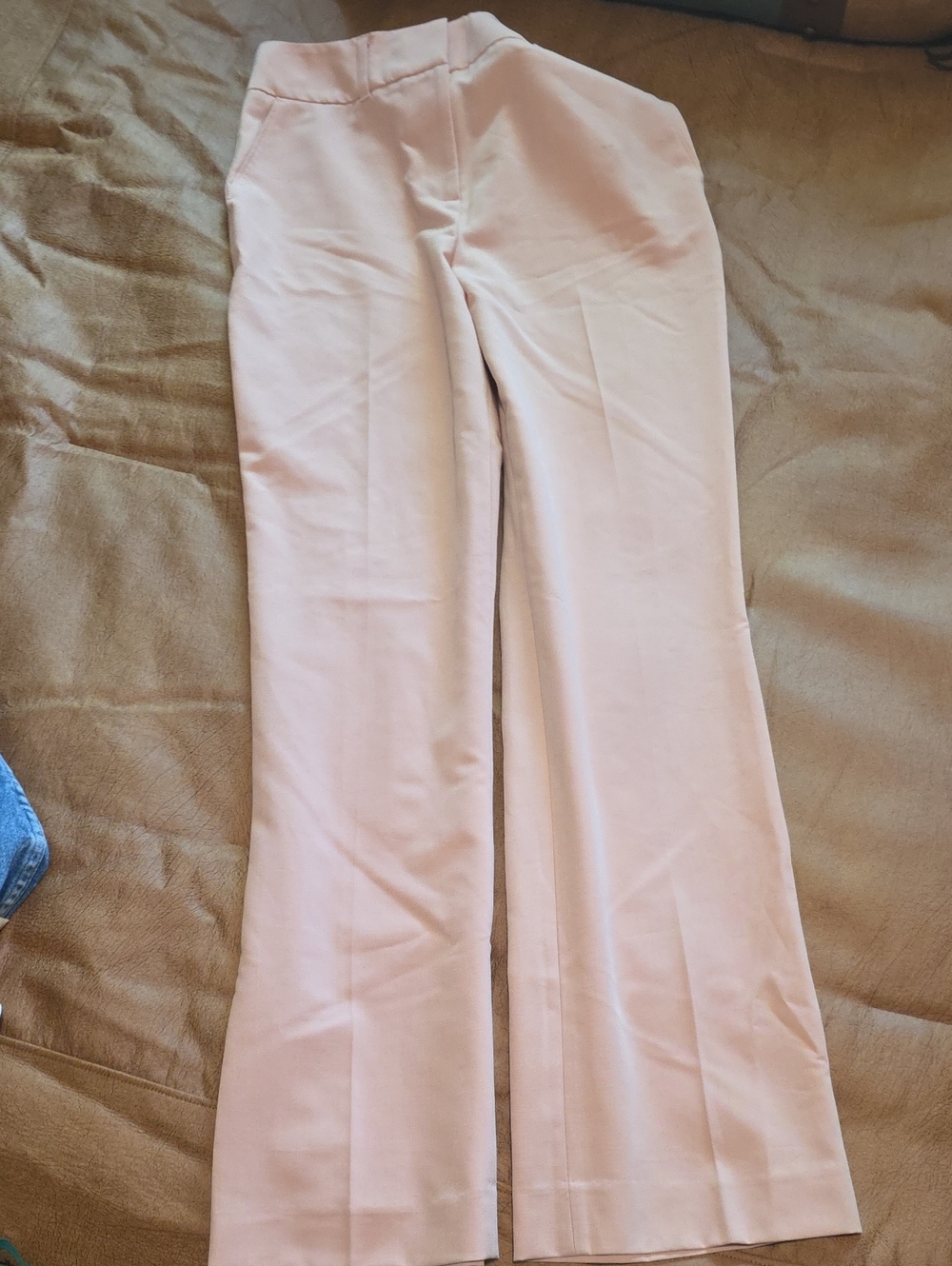 Black Label Light Pink Wide-Leg Trousers